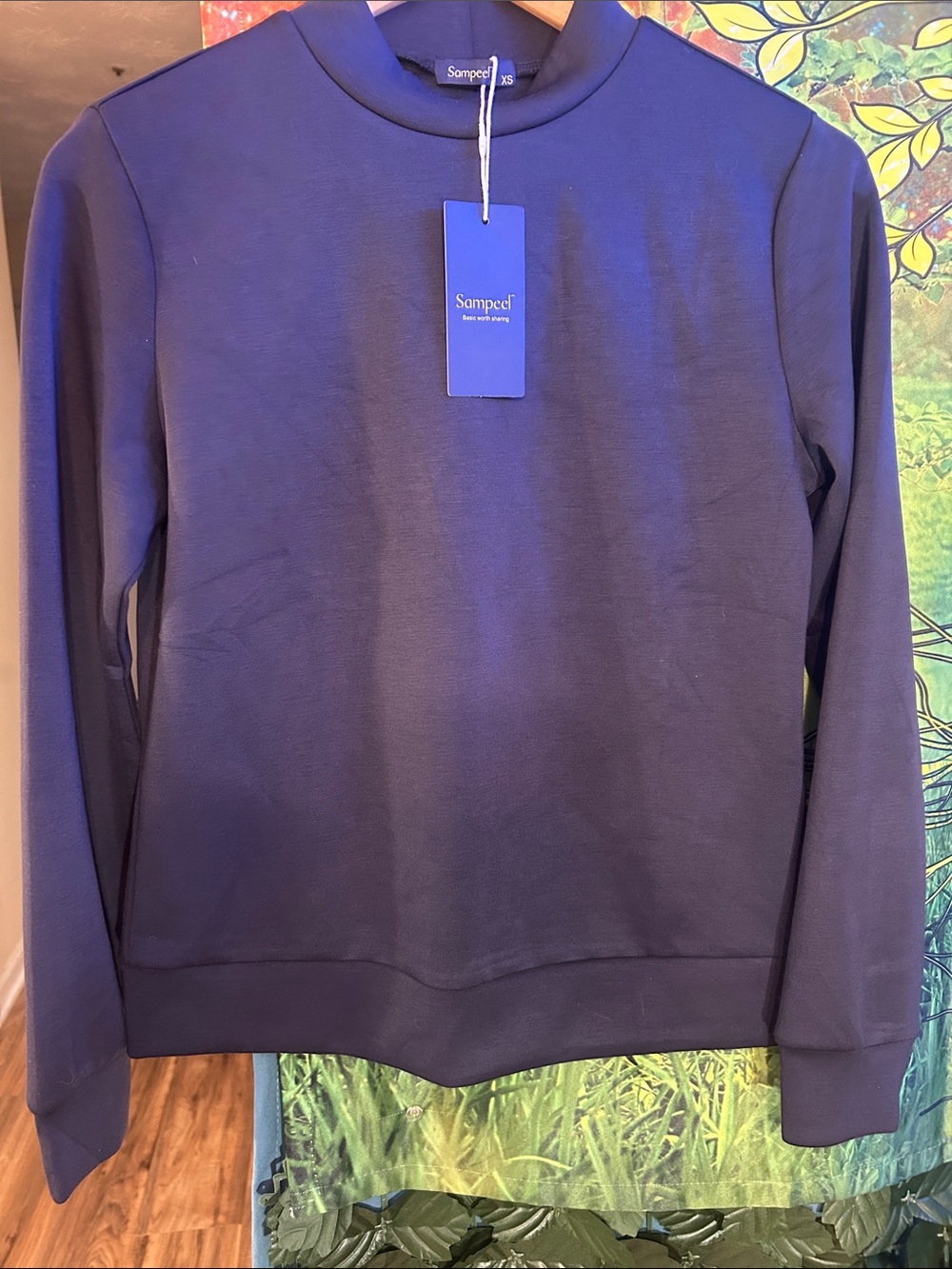 Sampeel Men’s Crewneck Sweater in Deep Navy~ NEW WITH TAGS!